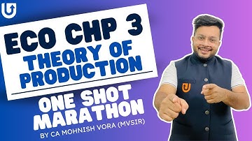 Economics Chapter 3 Marathon | Production | CA Foundation | CA Mohnish Vora (MVSIR)