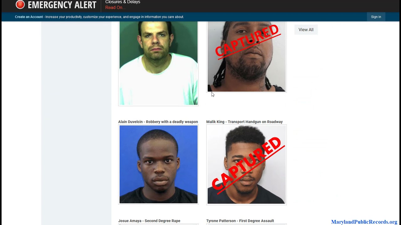 Maryland Mugshots Lookup (Search DPSCS Prison and Jail Roster) YouTube