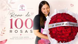 Como hacer un ramo de 100 rosas (buchon)