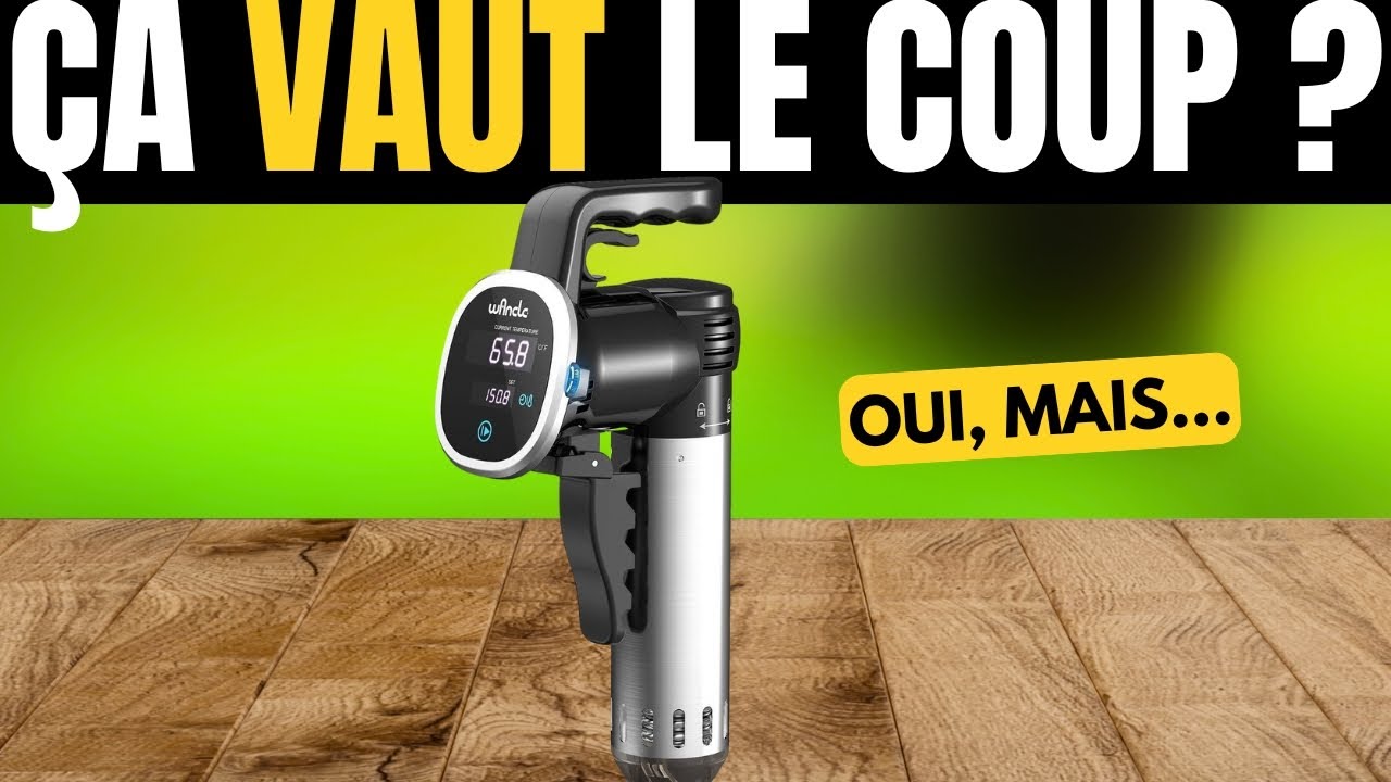 Wancle Sous Vide – Machine de Cuisine avec Circulateur d’Immersion, Minuteur Digital