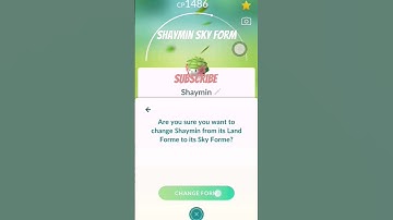 Shaymin changing form.