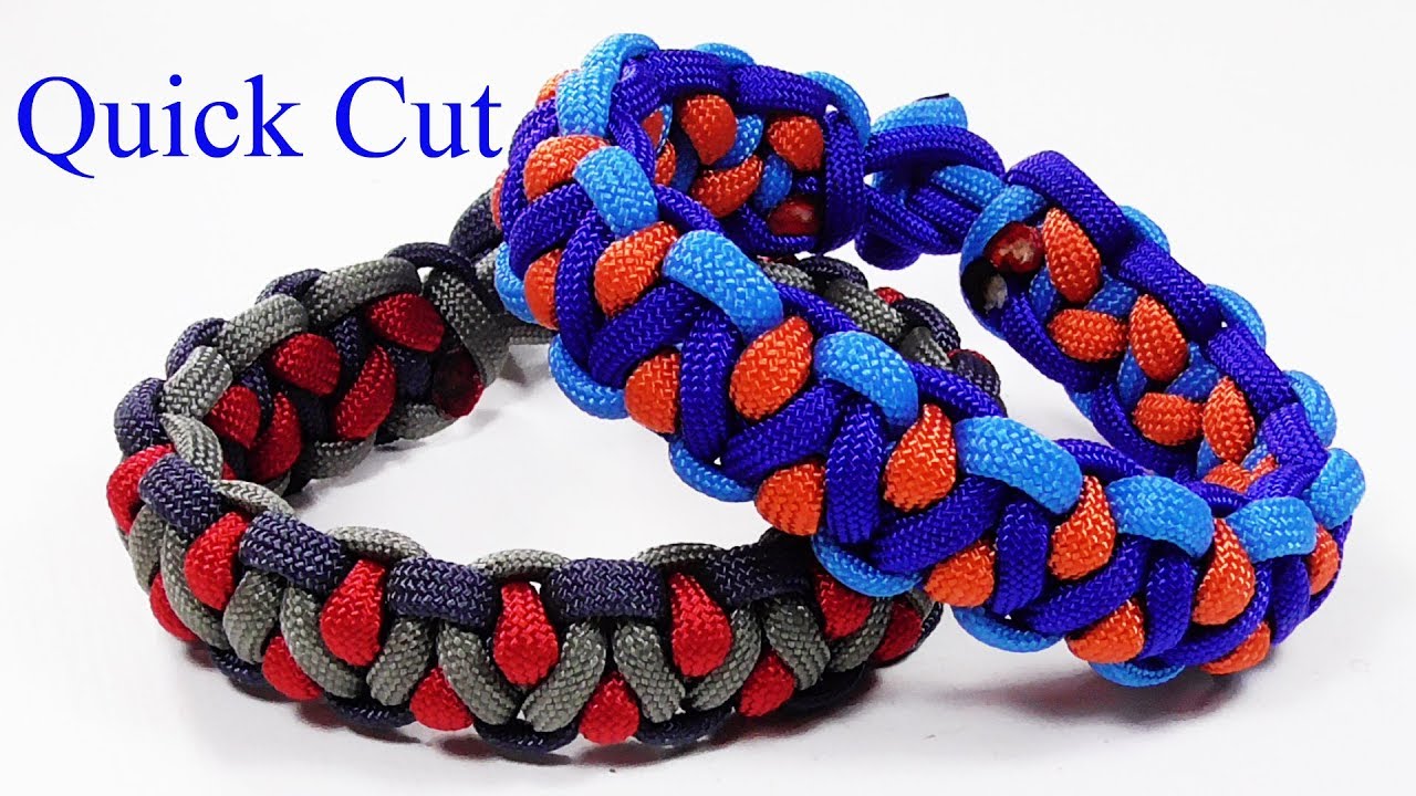Paracord Bracelet: Solomon's Dragon Bracelet Design - Quick Cut - YouTube