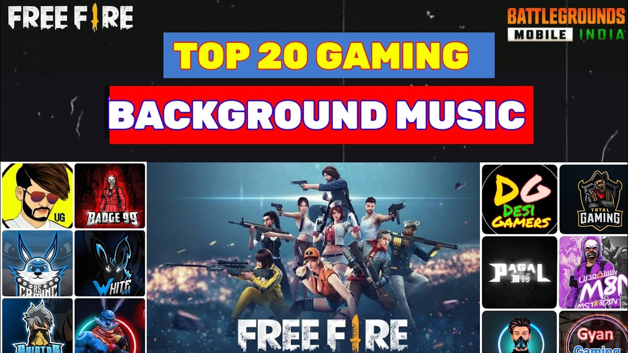 Top 20 Background Music Used In Free Fire  Free Fire Gaming Background music No Copyright