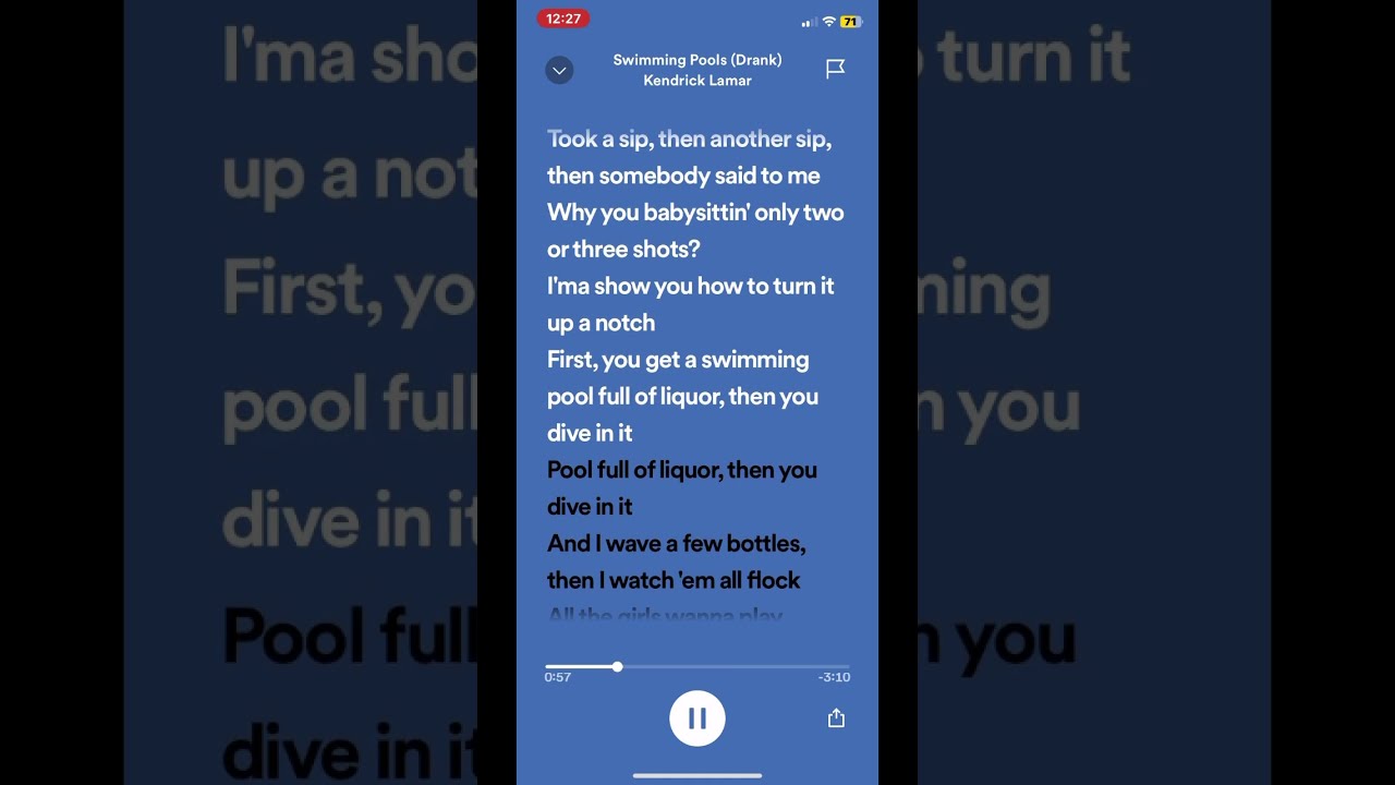 Swimming Pools Drank Kendrick Lamar