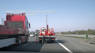 X-Cone - deploying traffic cones fully automatic while driving rearwards
