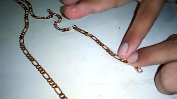 ¿Cómo se sabe si una cadena es de oro?