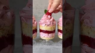 Raspberry no bake dessert cups. Easy and Yummy