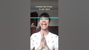 Pretend the filter is not there (TikTok) ♡😁