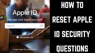 How to Reset Apple ID Security Questions How to Reset Apple ID Security Questions