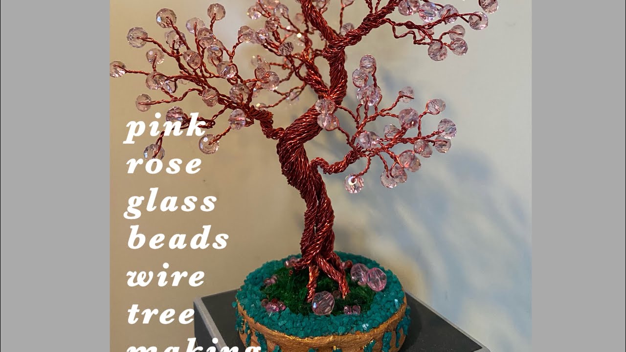 Faceted Glass Beads Wire Tree (diy) YouTube