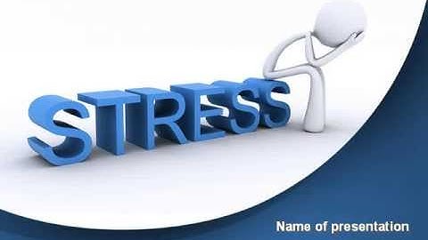 Stress Treatment PowerPoint Template by PoweredTemplate.com