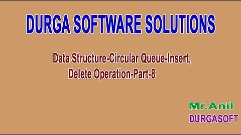 Data Structure Circular Queue Insert,Delete Operation Part 8