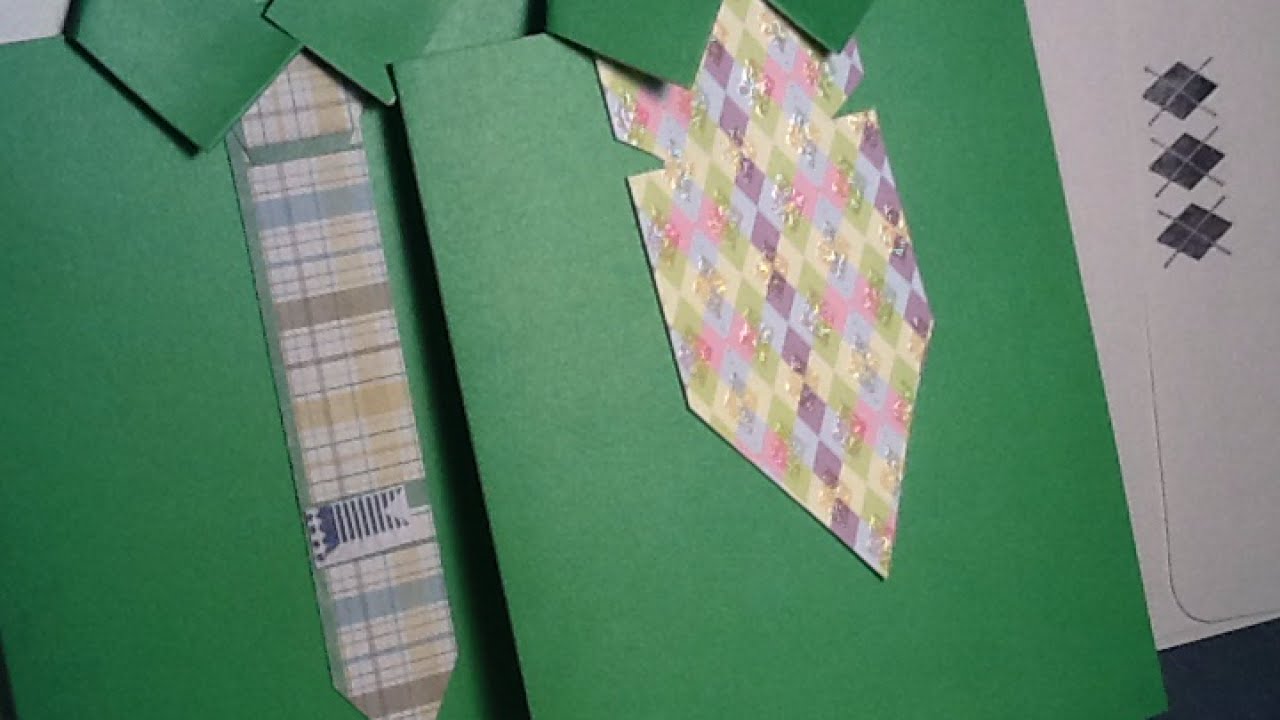 How To Make a Classy Fathers Day Tie Card - DIY Crafts Tutorial ...