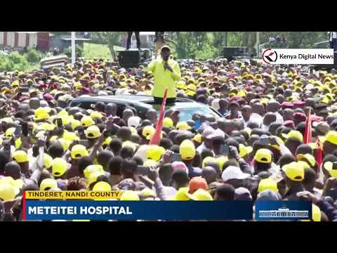 MR Empty, Mr Yala River na Mr 40! Nyinyi ni Mafala sana - Listen to what Ruto said in Nandi today.