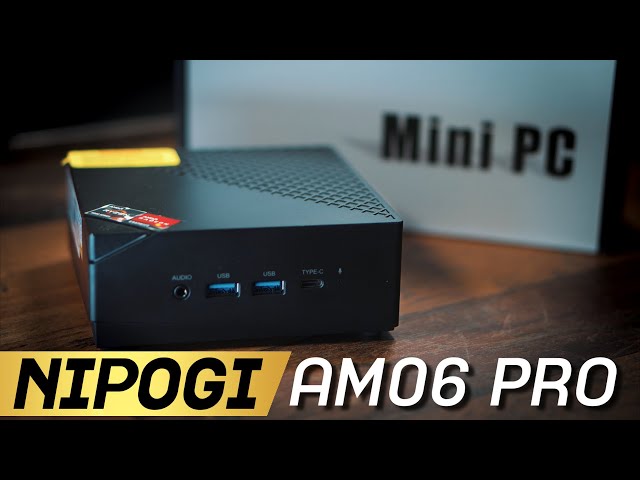 NiPoGi Mini-PC (AMD Ryzen 5, Radeon 6-core, 16 GB RAM, 512 GB HDD, AMD  Ryzen5 5560U Mini PC Dual Ethernet 16GB RAM 512GB SSD)