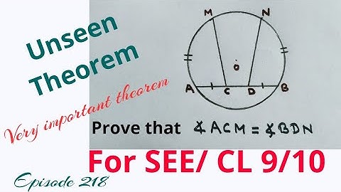 Unseen circle theorem -SEE -class 9/10 Theorem / viral theorem video - Episode 218