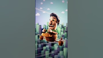 The Cardboard drone | My First 3d Facial Rig #blender #animation