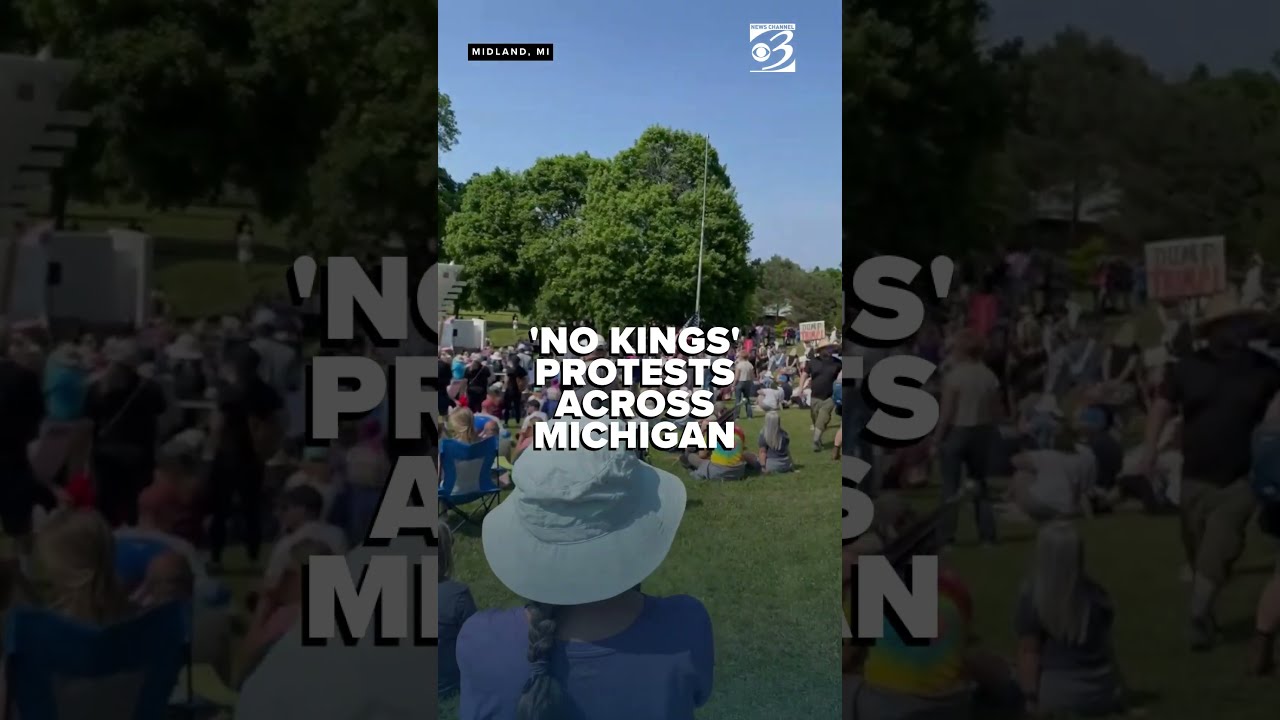  No Kings Rallies Spread Out Across Michigan In Protest Of President Trump