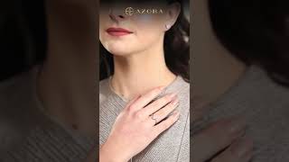 Stunning Solitaire Ring in 92.5 Sterling Silver with AAA Cubic Zirconia | AZORA Stunning Solitaire Ring in 92.5 Sterling Silver with AAA Cubic Zirconia | AZORA