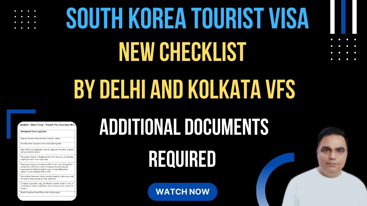 korean tourist visa checklist