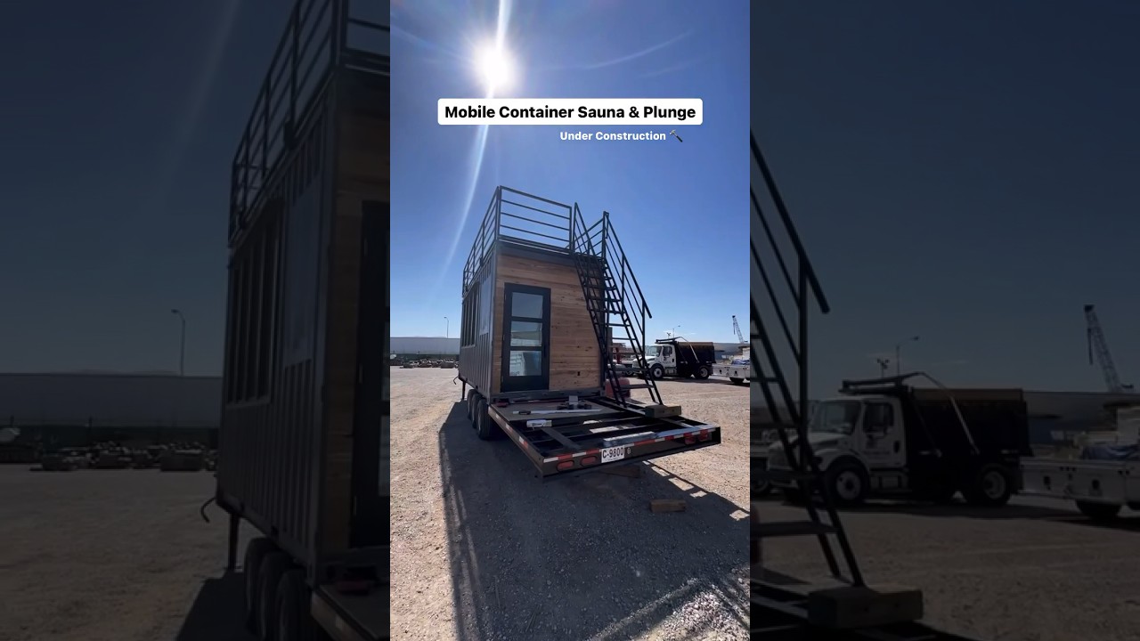 Mobile Container Sauna and Cold Plunge 
