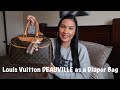 Louis Vuitton DEAUVILLE as a Diaper Bag / What fits and what&#39;s inside my Diaper Bag