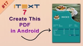 Create pdf in android using itext 7 | itext 7 android example | Android iText PDF example, iText PDF screenshot 2