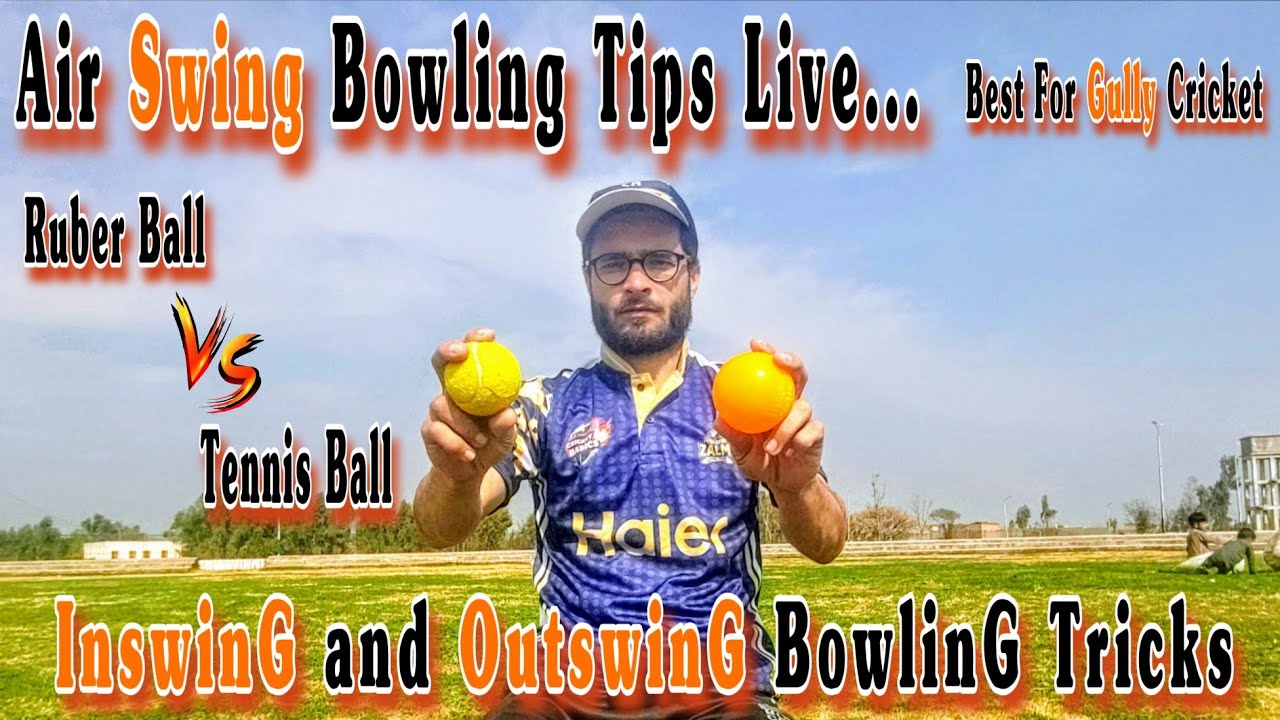 Air Swing bowling on Ruber & Tennis Ball 😯 