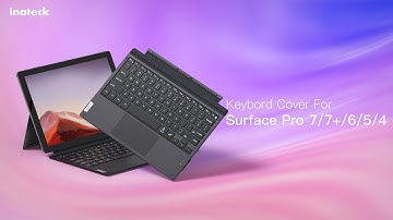 Inateck Bluetooth® 5.0 Keyboard Cover for Surface Pro, KB02026 Black