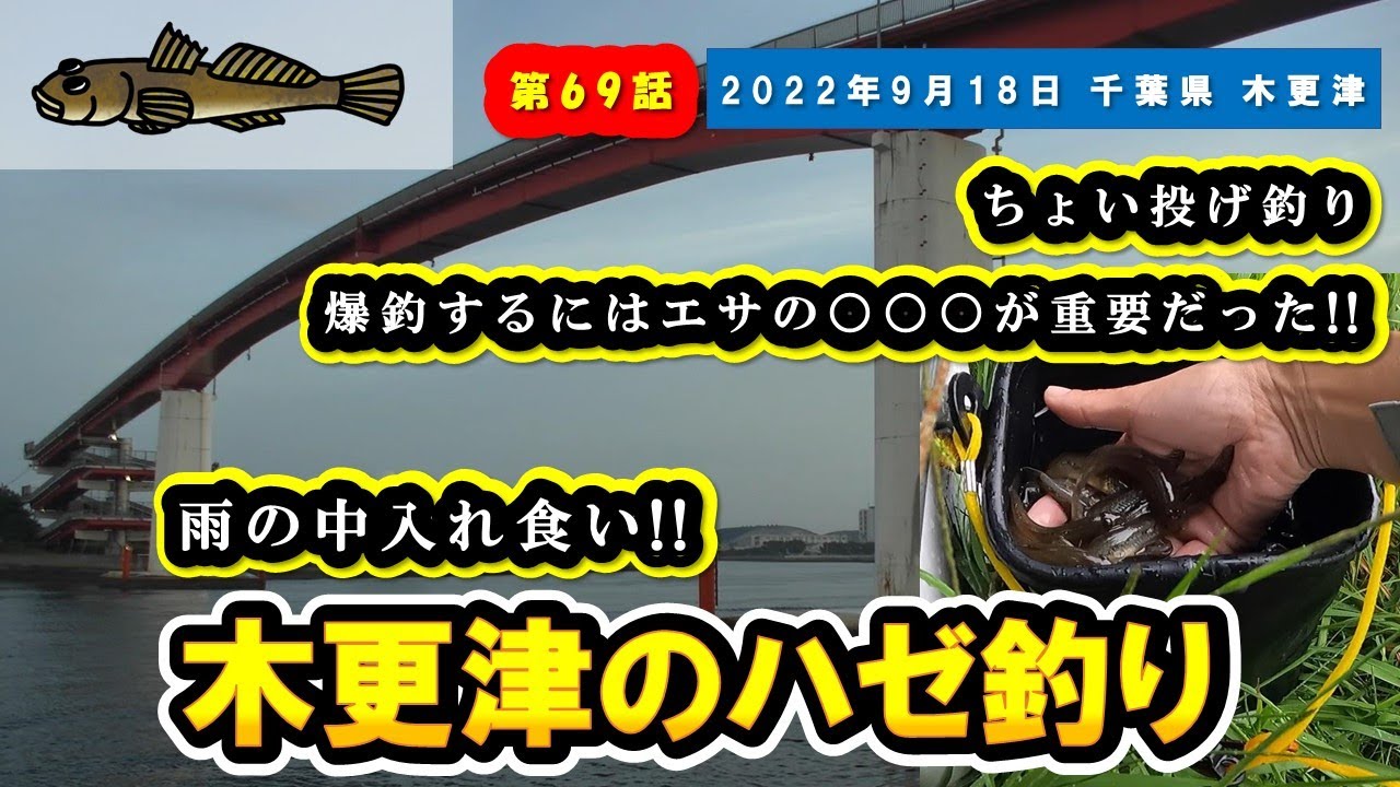 千葉県 木更津 入れ食い 木更津のハゼ釣り 秘訣を発見 これで釣果に差が出ます ちょい投げ釣り マハゼ Youtube