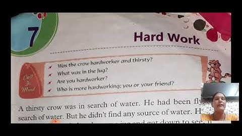Hardwork, Moral Value, Class 2nd, Lesson 7, By Ms. Seema Sharma [B.Ed.]