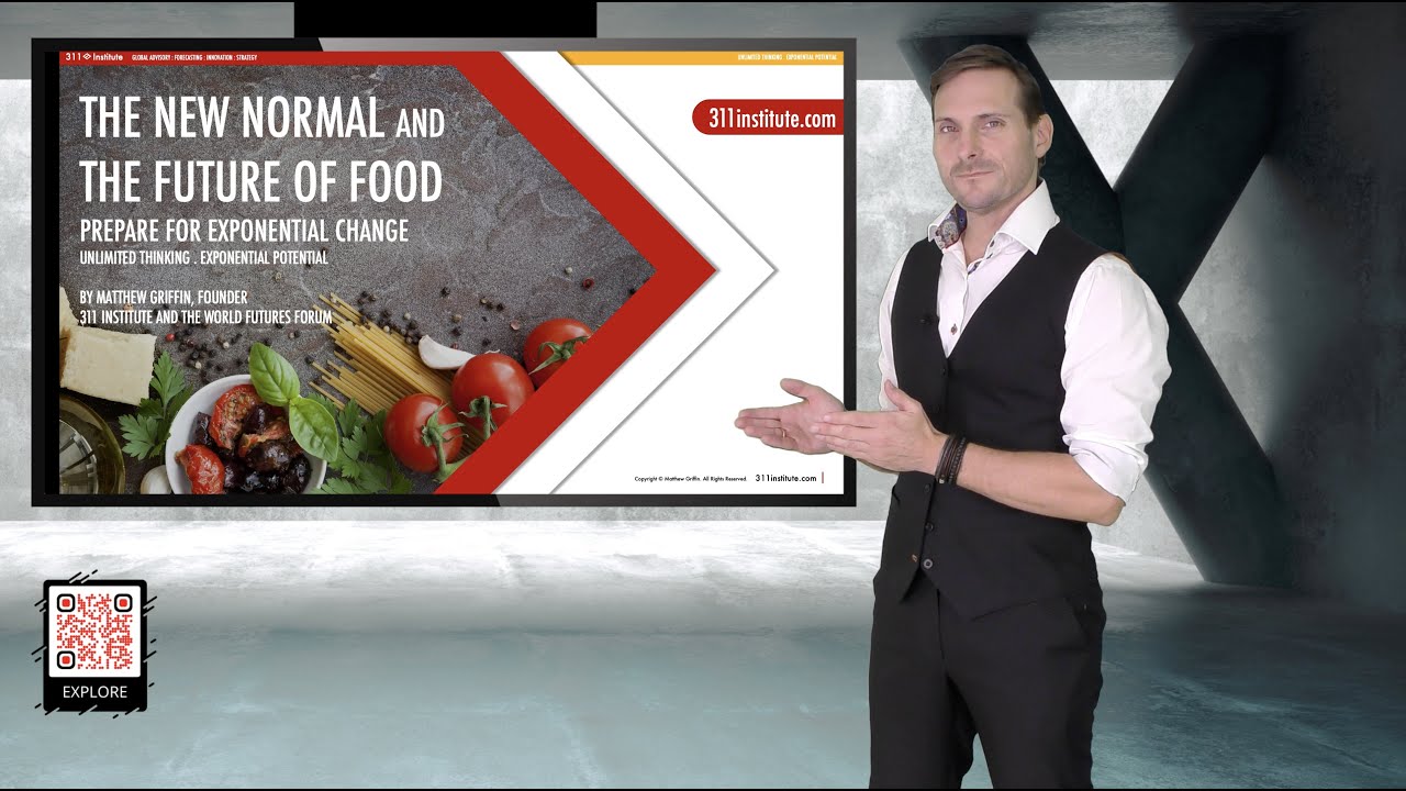 Matthew Griffin on stage: The Future of Food 2040