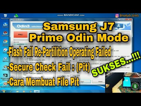 Samsung J7 Prime Odin Mode Flash Error Re-Partilitoin Operating Failed Secure Check Fail Pit