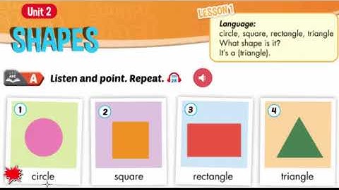 Tieng Anh 2- Unit 2. Lesson 1. Shapes
