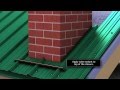 How to install chimney flashing when using Union's MasterRib metal roofing panel.