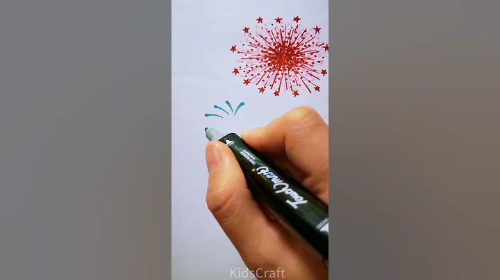 How to Draw Fireworks Step by Step | Easy Fireworks Drawing Tutorial #drawing #art #easydrawing