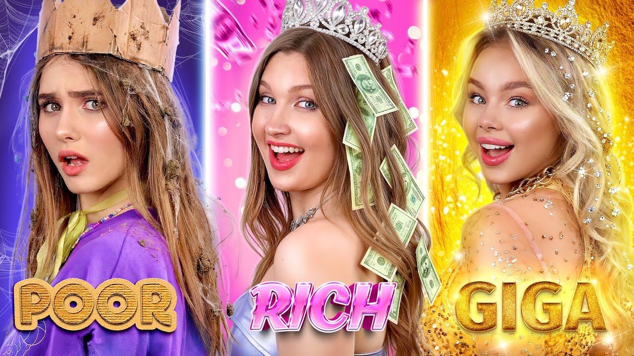 Rich vs Poor vs Giga Rich Girl! Who Wins Costume Contest?