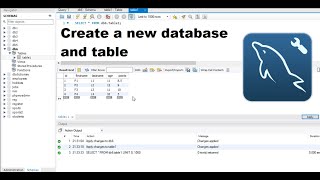 How to Create mysql Database and table in mysql workbench
