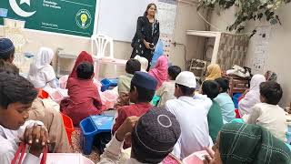 Nixor College students came to teach the students of the Baji school