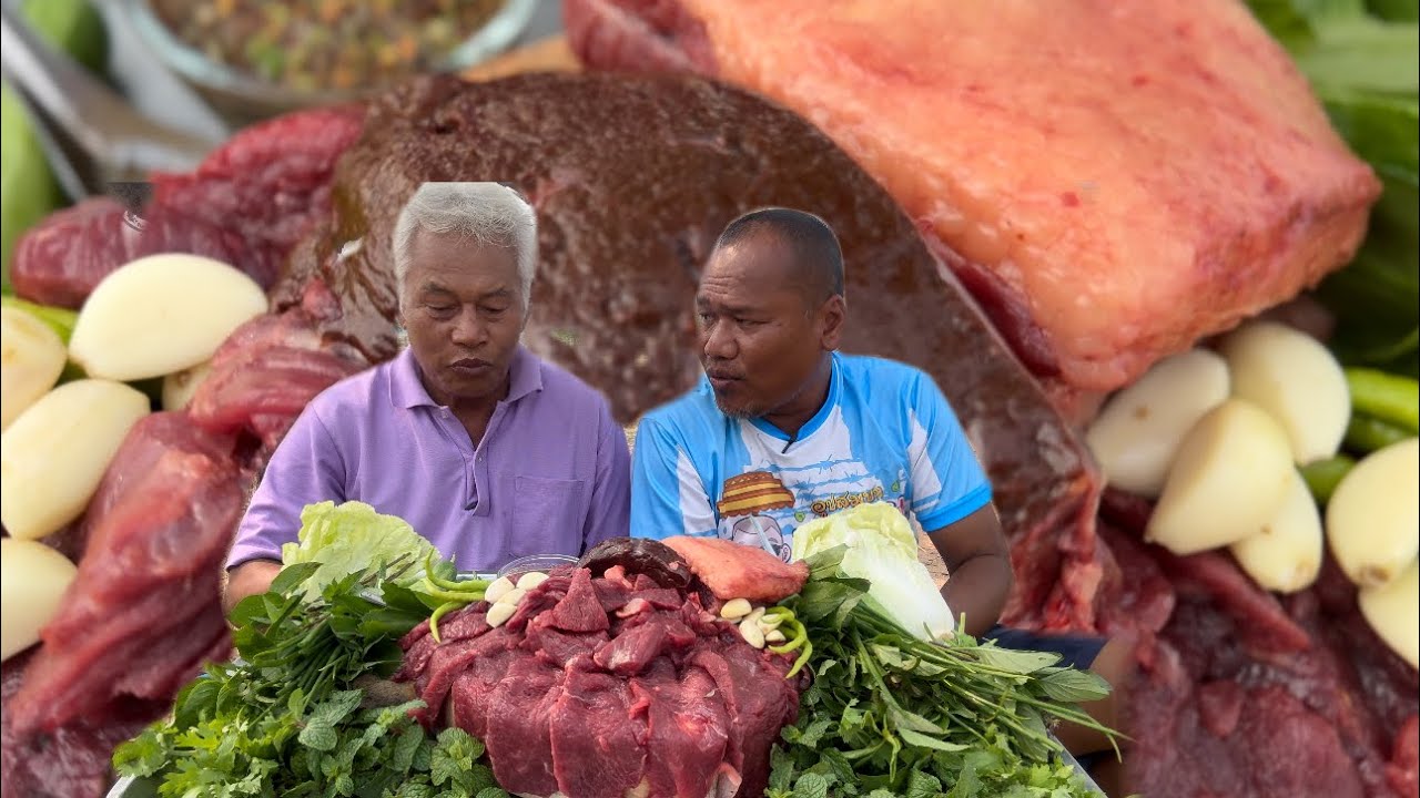 จัดเต็มให้พี่อ้าย ซอยคำใหญ่ๆแบบจุกๆใส่กับแจ่วขี้เพี้ยขมๆ | อิแอบแซบ