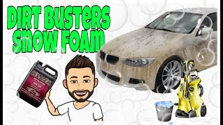 Cleaning months of dirt off my car with Dirt Busters Snow Foam