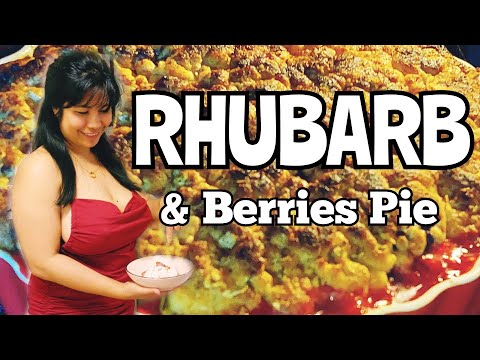 Delicious Rhubarb & Berries Pie Recipe: A Sweet Summer Delight | Ms. Inday in Sweden se