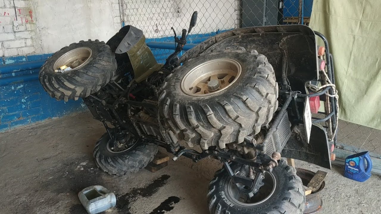 Хруст в коробке передач Stels 500 gt, часть 1 - YouTube