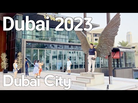 Dubai City, Burj Khalifa, Downtown Dubai Walking Tour 4K | United Arab Emirates 🇦🇪