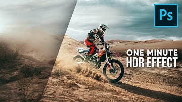 1-Minute Photoshop - Juicy HDR Effect! (Ep 6) I Talha Thanvi Official