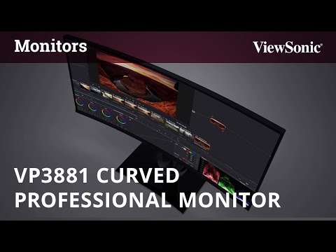 ViewSonic VP3881 38" Curved Ultra-Wide WQHD+ ColorPro™ IPS Monitor w/ USB-C