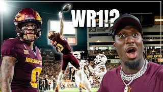 Hes Getting Drafted First Round After This Game Jordyn Tyson Arizona State