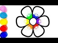 Bolalar uchun gul rasm chizish/Drawing flower for children/Рисование цветок для детей