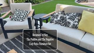 Cozy Up Your Patio: Aoxun 4-Seater Furniture Set Review
