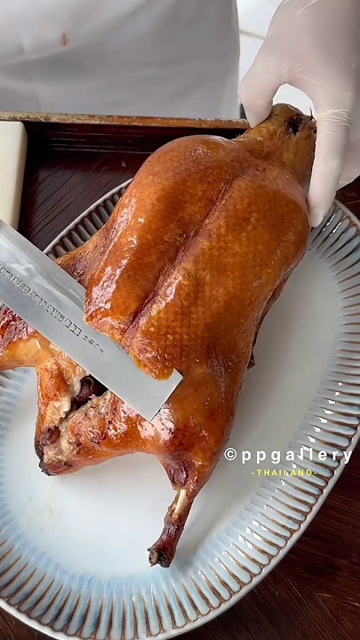 Halal version of crispy test with Peking duck